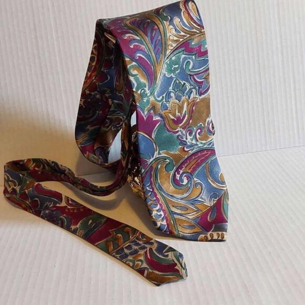 Designer Collection Men's Silk‎ Multicolored Necktie